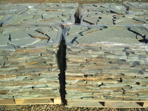 Плитняк златолит зелёный для цоколя, отмостки купить в Республике Марий Эл