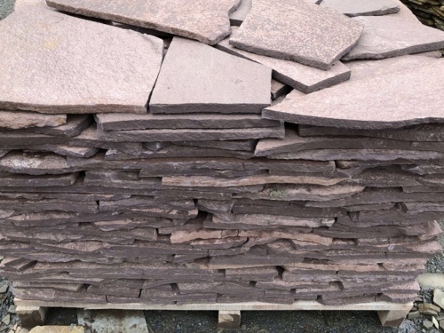 Плитняк лемезит бордовый для облицовки цоколя 20-25 мм  купить в Республике Марий Эл