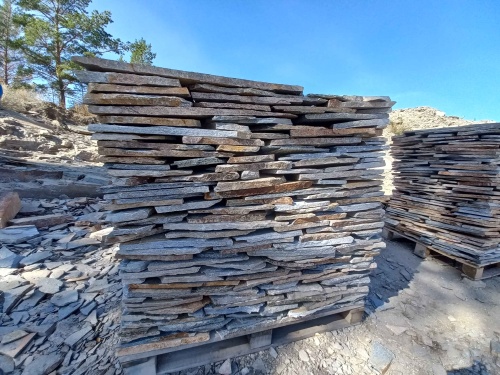 Плитняк златолит серебристый для фасада купить в Республике Марий Эл