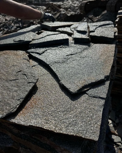 Плитняк златолит серебристый для фасада купить в Республике Марий Эл