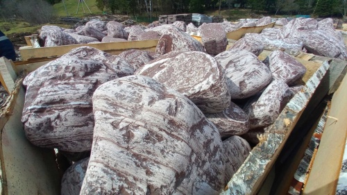 Лемезит галтованные валуны для ландшафтного дизайна