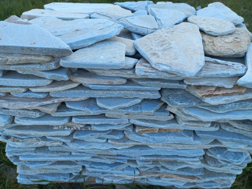 Плитняк златолит зелёный галтованный для цоколя купить в Республике Марий Эл